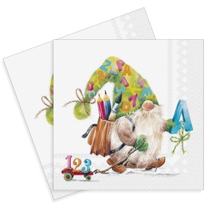 Servetel pitic scolar 33x33cm 2/set L1036300