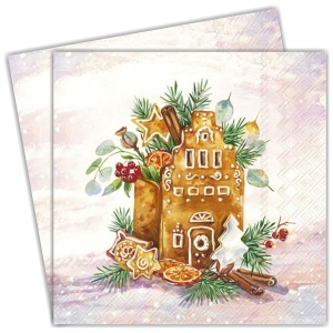 Servetel Turta dulce si scortisoara 33x33cm 2/set L1058600