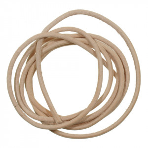 Snur piele rotund 2mm x 1m Meyco 57001 bej natur
