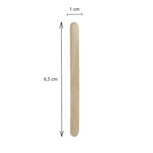 Spatula lemn natur 1x6,5cm 50/set MP PM025 - Img 2