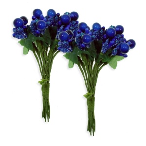 Stamine cu bobite mari 2x12 fire/buchet albastru regal - Img 1