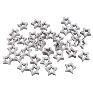Stea placaj decupat natur albit 2,5cm 36/set Canea 129CAN15612-2,5WW