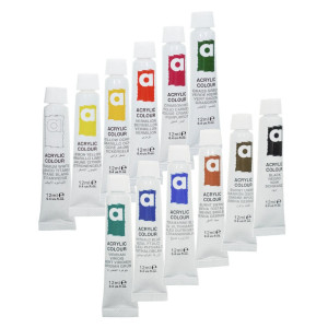 Vopsea acrilica 12 culori x 12ml/set Artix PP173 - Img 3