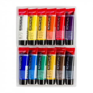 Vopsea acrilica 12 culori x 20ml/set Amsterdam 17820412 - Img 2