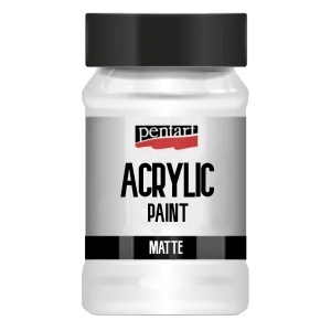 Vopsea acrilica mata 100ml Pentart alb 2011