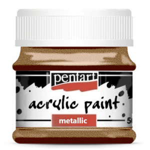 Vopsea acrilica metalizata 50ml Pentart - Img 11