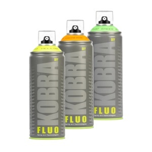 Vopsea acrilica spray 400ml Kobra HP fluorescent