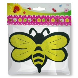 Albina pasla autoadeziva 9x11,5cm negru/galben
