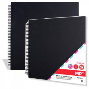 Album scrapbooking negru 200g 20 file MP Craft PD140-0-