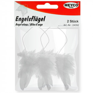 Aripi inger pene albe 10,5x9,5cm 2/set Meyco 24092