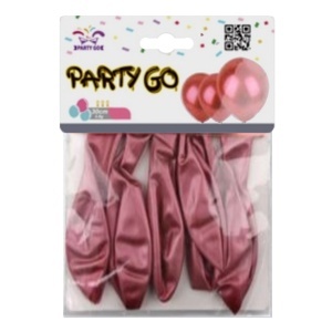 Balon bordo sidefat 22cm 8/set Party go FA0845