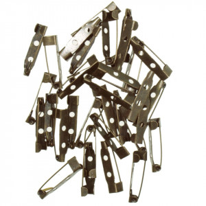 Baza brosa bronz 2 gauri 25mm 16,8g (32buc)