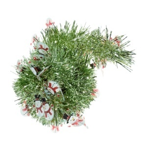 Beteala verde deschis si decor om de zapada 9cm x 2m
