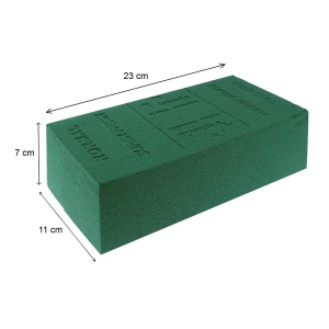 Burete flori umed verde 23x11x7cm 2/set 2167 - Img 2
