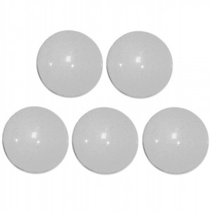 Cabochon sticla rotund transparent 20x6mm 5/set