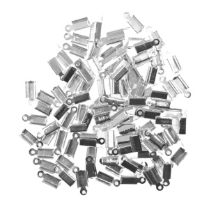 Capat fir pliabil argintiu 12x4mm 8g (50buc)