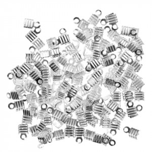 Capat fir pliabil argintiu 7x4mm 8g (150buc)