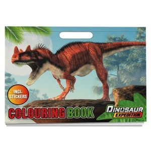 Carte lipim si coloram 26x35cm dinozauri 130002