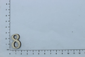 Cifra placaj -8- 2,5cm 5/set - Img 2
