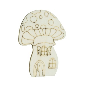 Ciuperca placaj pirogravat model-1 7x9x0,3cm