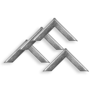 Coltar metalic argintiu 2,3x2,3x0,3cm 4/set CM0001