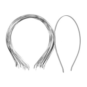 Cordeluta metalica argintie 0,5cm 20/set