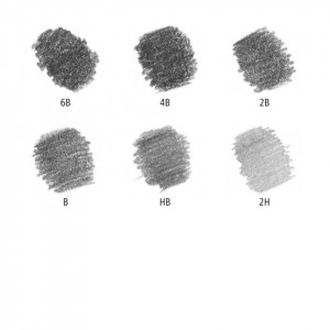 Creion grafica Mars Lumograph cu guma si ascutitoare 6/set Staedtler 61 100C6 - Img 4