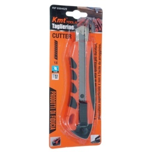Cutter retractabil latime lamela 1,8cm portocaliu/negru KmtTools 9364629