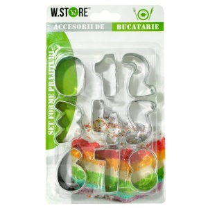Decupator metalic cifre 2-4cm 9/set 061272