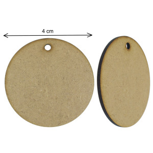 Disc mdf cu gaura 4x0,3cm 5/set - Img 2