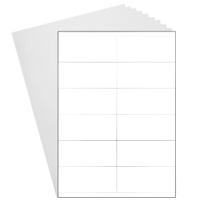 Eticheta adeziva dreptunghi alba 10,5x4,8cm 5 coli x 12buc/set Neo s