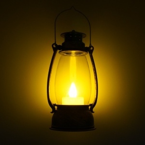 Felinar plastic cupru cu led 6x13,5cm - Img 2
