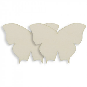 Fluture placaj model-3 6,3x4,5cm 2/set - Img 1