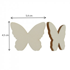 Fluture placaj model-7 5,5x4,5cm 2/set - Img 2