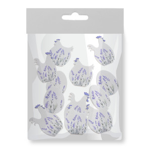 Gaina/cocos/ou lemn alb-violet 2,5-4,3cm 12/set Canea HIF-201930_2