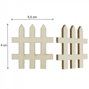 Gardut placaj 3 elemente 5,5x6cm 2/set - Img 2