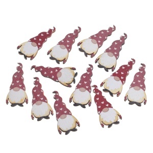 Gnom din placaj cu adeziv 4,5x2cm 12/set Canea HAC-77221