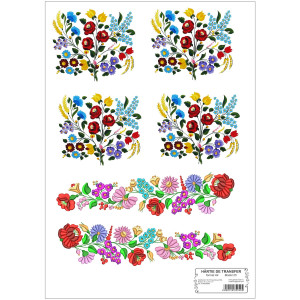 Hartie de transfer model-25 Motiv traditional floral A4