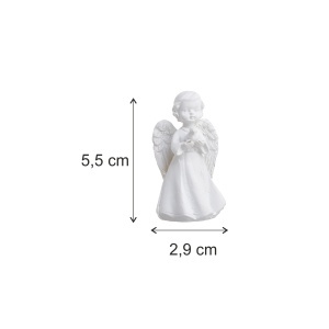 Inger ceramica alb 5,5x2,9cm 4 modele/cutie Canea RD23B-6019 - Img 2