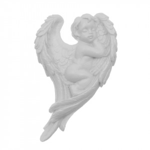 Inger rasina alb model-5 culcat 4,5x1,8x6,8cm DD56443