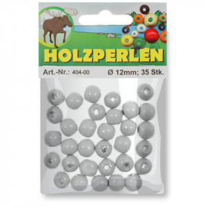 Margele lemn rotunde 12mm 35/set Meyco 404 - Img 3