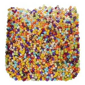 Margele nisip rotunde multicolor lucios 3 2mm 60g