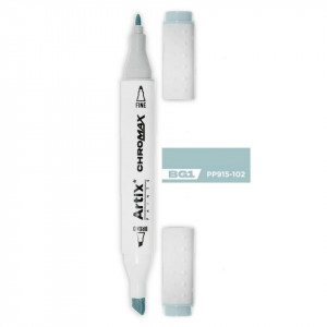Marker pe baza de alcool cu 2 capete varf rotund si tesit 1mm/2-5mm Artix PP915 - Img 2