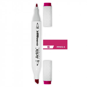 Marker pe baza de alcool cu 2 capete varf rotund si tesit 1mm/2-5mm Artix PP915 - Img 100