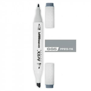Marker pe baza de alcool cu 2 capete varf rotund si tesit 1mm/2-5mm Artix PP915 - Img 110