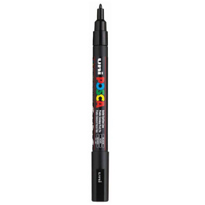 Marker vopsea pe baza de apa varf 0,9-1,3mm Uni Posca pc-3m - Img 2