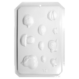 Matrita plastic 10 motive toamna 2-6,5cm 24614