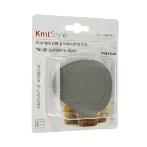 Matrita silicon briosa inima 7x6x3cm 6/set KmtStyle 2416085
