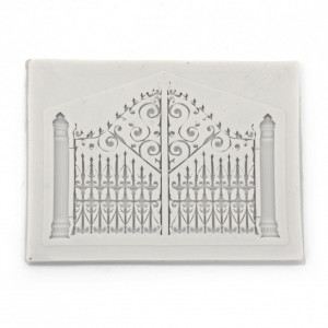 Matrita silicon dreptunghiulara poarta model1 6x8x0,7cm 824041 gri
