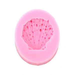 Matrita silicon scoica de mare 6,6x8,2x1,7cm 825256 roz